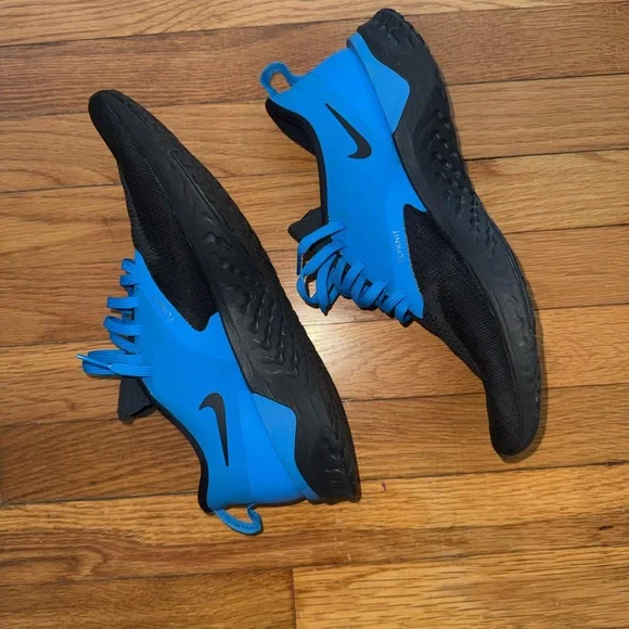 Nike Men’s Epic React Flyknit 2 - custom NikeID Royal Blue/Black - Picture 4 of 5